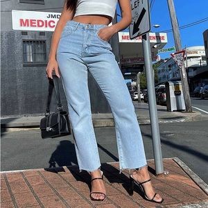 Princess Polly Angela light wash jeans